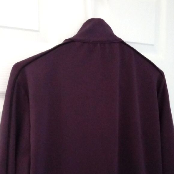 Zara Active Women's Plum Funnel Neck Long Sleeve Zip Up Jacket Small Oversized - Picture 10 of 12